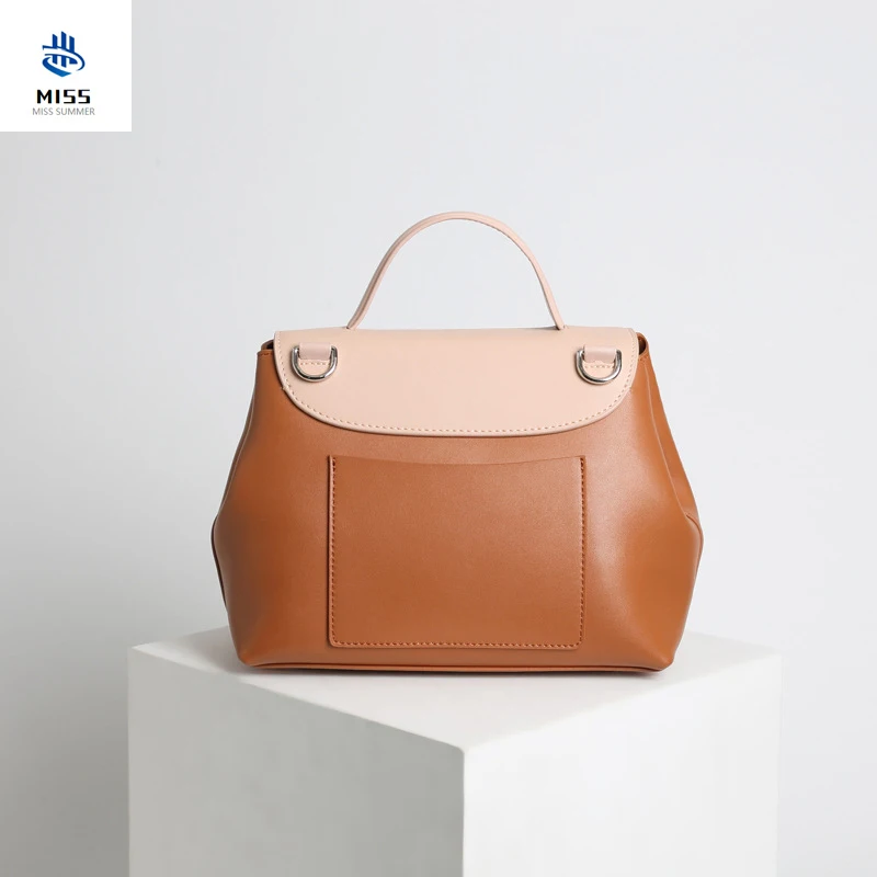 2019 Retro design handbag 100% genuine leather Lady bag female First layer Cowhide Commuting Shoulder Messenger Bag Doctor bag