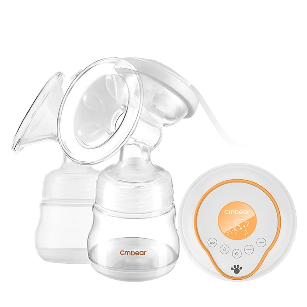 

1 Pcs Rechargeable Eletric Breast Pump Kit Double Feeder 9 Levels Suction Power Adjustable BPA FREE YH-17