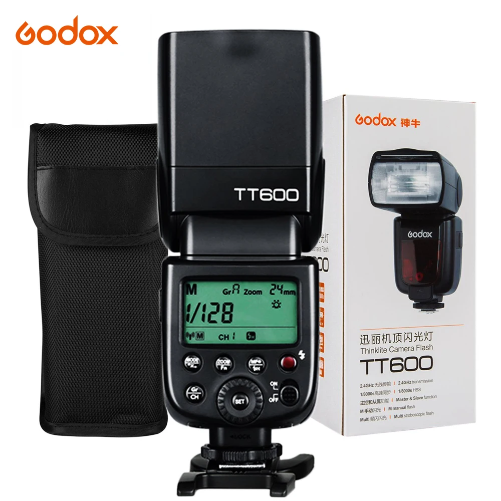 Godox TT600 TT600S 2,4G Беспроводная фотовспышка со встроенным триггером для SONY Canon Nikon Pentax Olympus Fuji