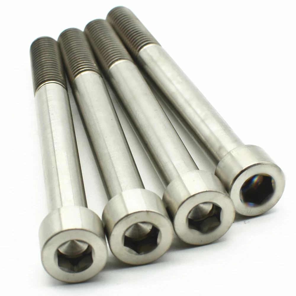 

M10X70mm Pitch1.5mm Titanium Bolt for Motorcycle ModifiedTi Bolts DIY Column Head Titanium Color Fastener
