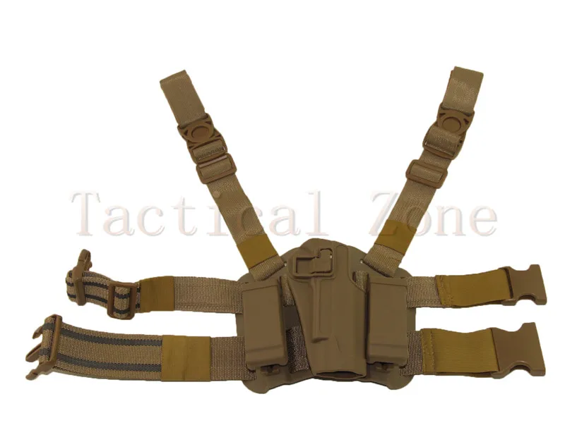 

Tactical Paintball Gear Accessory Airsoft Shooting Hunting Drop Leg Thigh Holster Suitable for CQC Colt 1911 Pistol Gun Holsters
