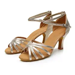 Новые женские бальные латинские танго танцевальная обувь открытый носок закрытый замша подошва Сальса обувь танцевальные каблуки см 5