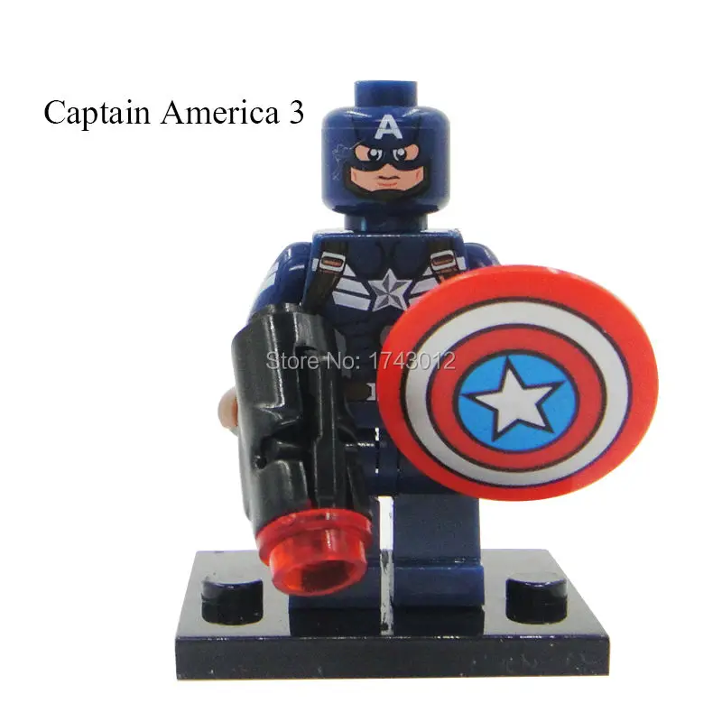 

30Pcs Super Heroes Star Wars Clvil War Captain America 3 Winter Soldier She Hulk Building Blocks Bricks Toys for children XH 259