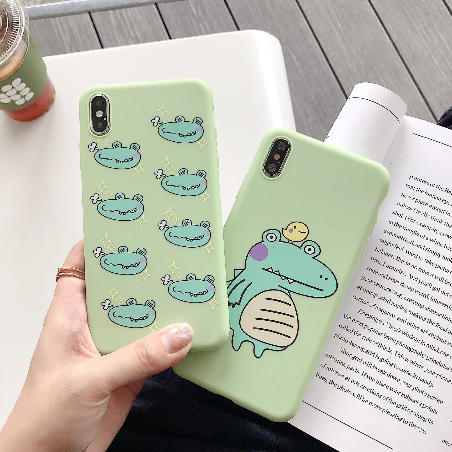 Силиконовые чехлы Remazy с милым мультяшным крокодиловым рисунком для iPhone X XS 7 8 Plus