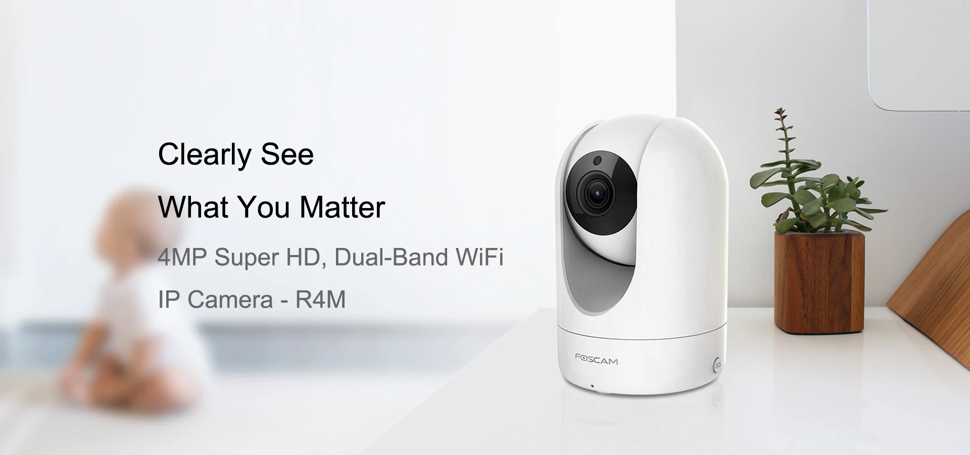 Câmera de Segurança em Casa Câmera de Vigilância de Vídeo de Segurança Foscam Super Wifi Câmera 2.4g - 5g Pan Tilt ip R4m 4mp hd 2 2.4g 5g wifi câmera de segurança em