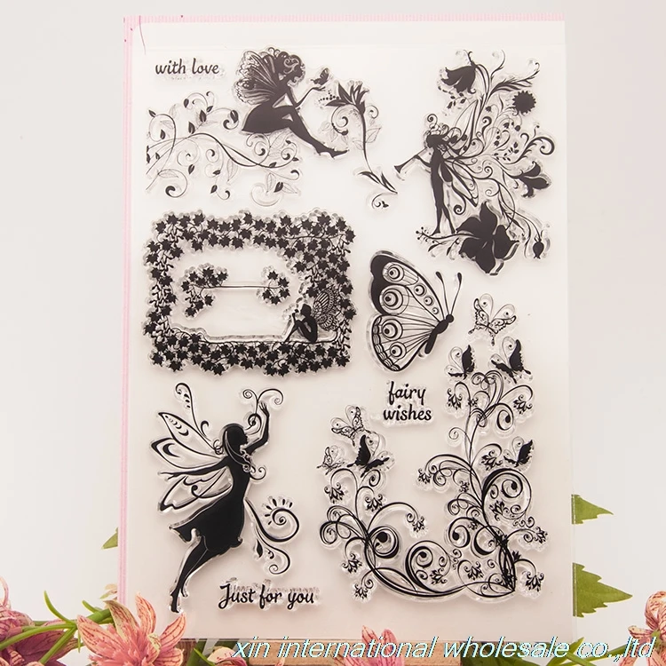 embossing folders encre scrapbooking ACRYLIC VINTAGE clear stamps FOR