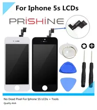10PCS/LOT AAA Quality LCD Screen Display Digitizer Assembly For iPhone 5S LCD Display Black/White+Tools All Parts Free Shipping