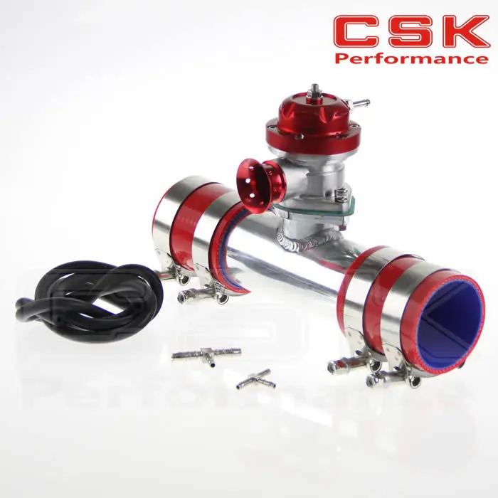 Красная Фланцевая труба 30psi TS BOV turbo + 3 дюйма 76*150 мм 2 красных силиконовых шланга 4