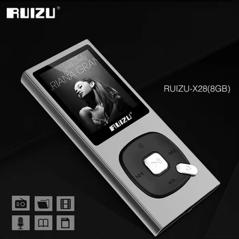 

Original RUIZU X28 MP3 Player 8GB MP3/WAV/APE/WMA/FLAC High Sound Quality Lossless Music Player with FM Recorder Support TF Card
