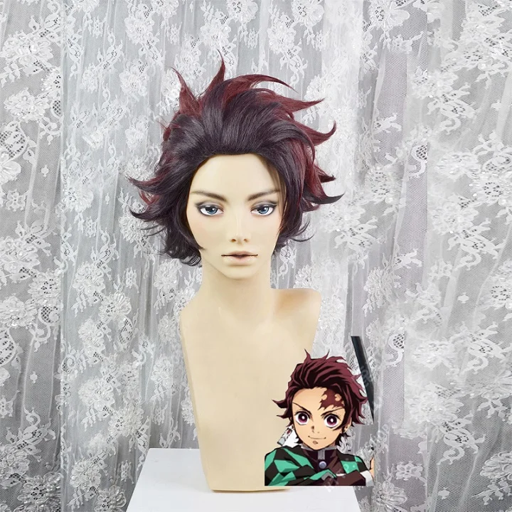 

Kimetsu no Yaiba Tanjiro Kamado Cosplay Wig