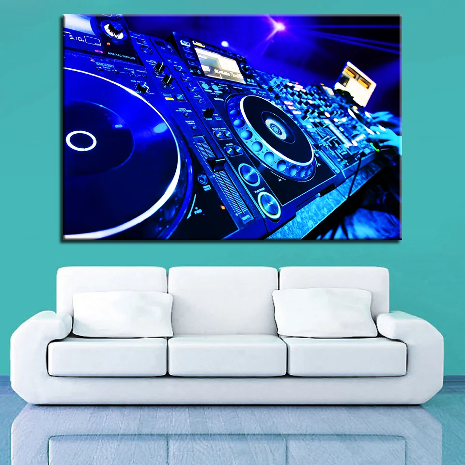 

DIY Diamond Painting Cross Stitch Canvas Picture DJ Keyboard 5d Handmade Embroidery Wall Sticker Mosaic New Year Decoration Gift