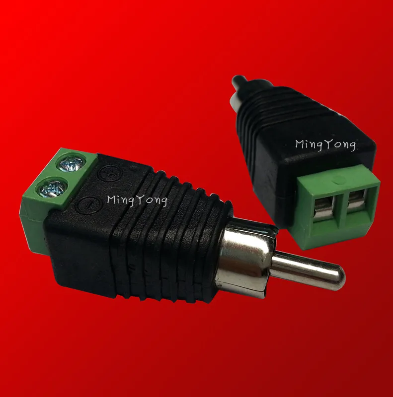 Бесплатная доставка 20 шт Coax CAT5 для CCTV камеры RCA штекер Разъем CCTV|connector rg6|plug crystalplug