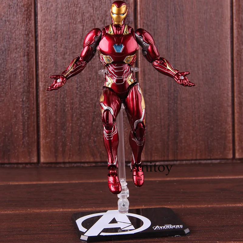 SHF Figuarts Iron Man MK50 & Tamashi Stage PVC Marvel Avengers Infinity War Action Figure Iron Man Mark 50 Collectible Model Toy