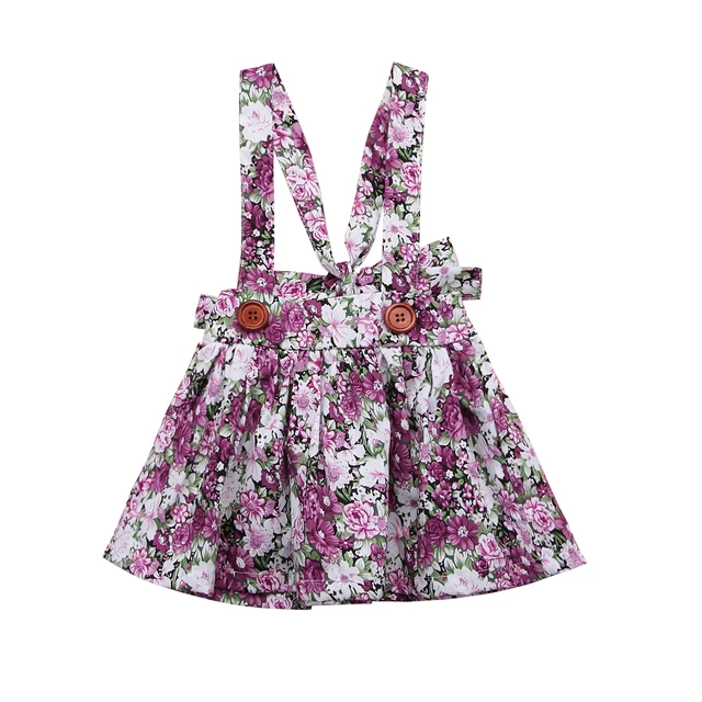 floral overall skirt