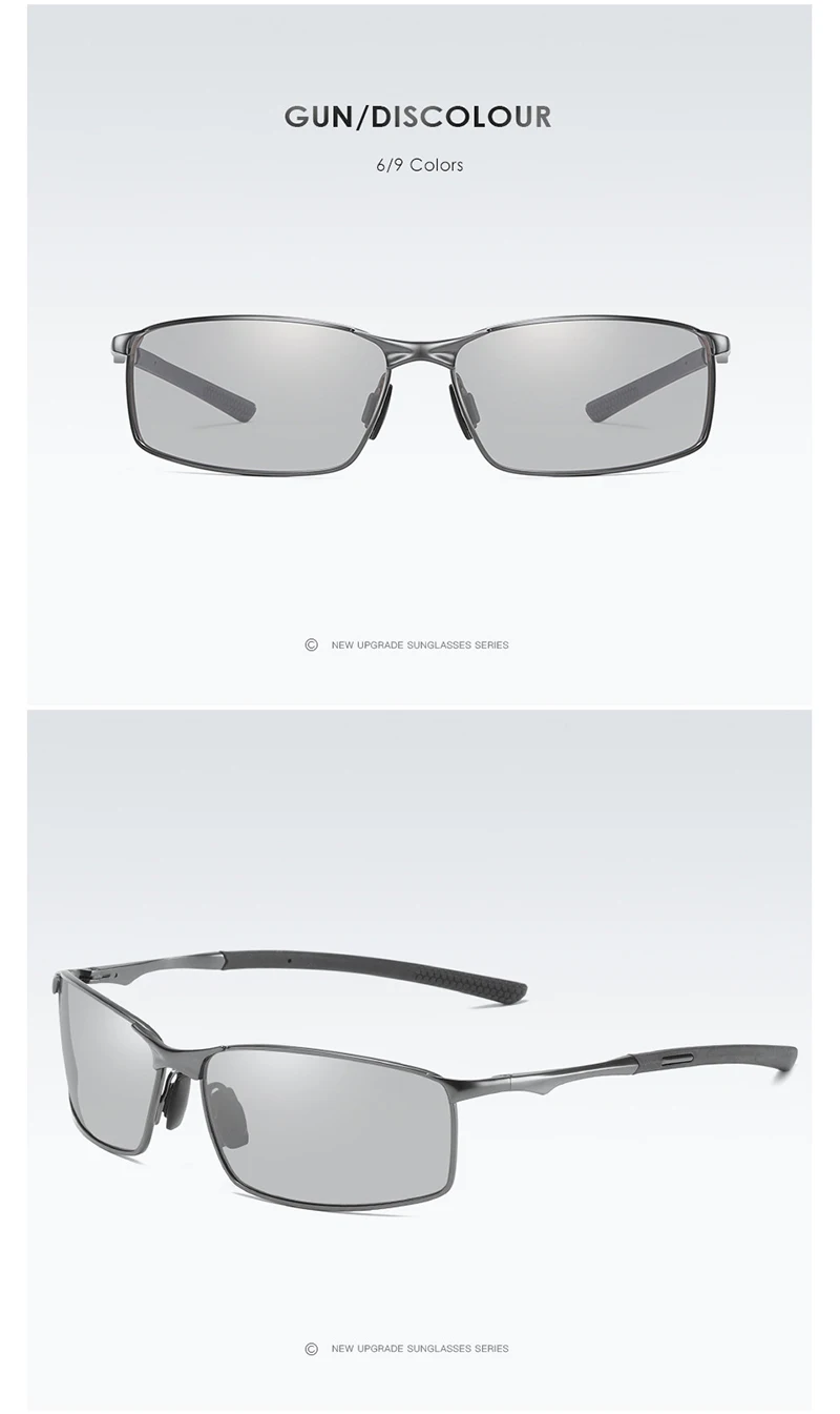 HD поляризованные фотохромные солнцезащитные очки, мужские брендовые солнцезащитные очки для вождения, рыбалки, мужские защитные очки для вождения, Oculos gafas de sol