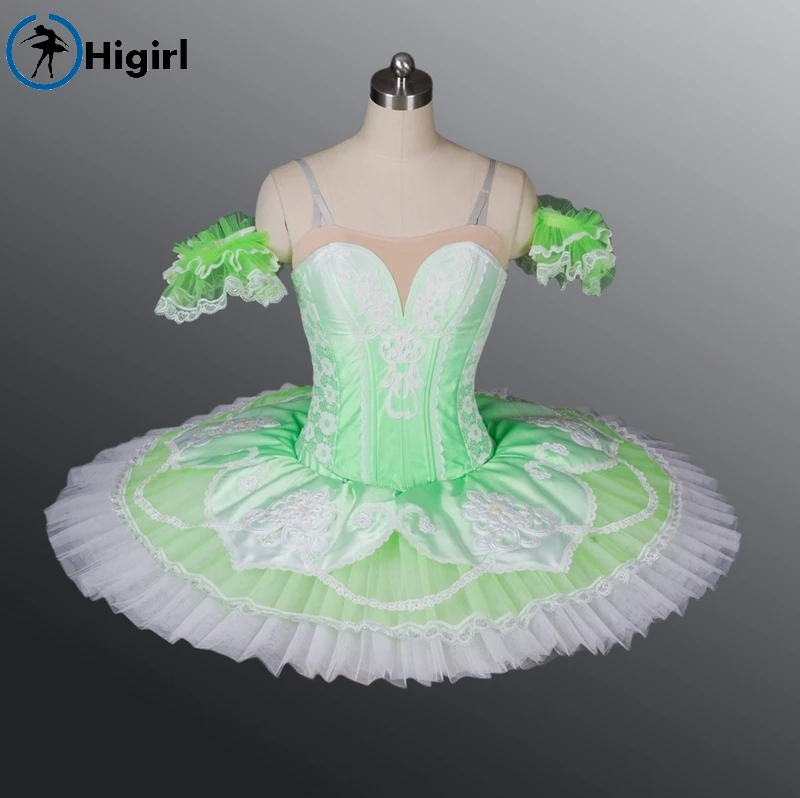 Women green nutcracker ballet tutu for girls blue pancake tutu professinal ballet costumes BT8986