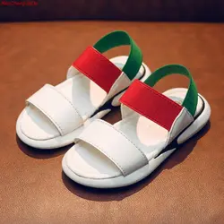 HaoChengJiaDe досуга мальчиков обувь новые летние Дети сандалии из искусственной кожи, для детей обувь для мальчиков плоские Мальчики Сандалии