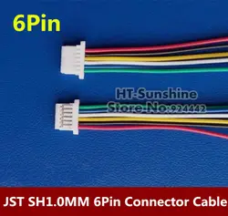 Бесплатная доставка 300 шт./лот микро JST SH 1.0 мм Шаг 6pin разъем с Провода 100 мм