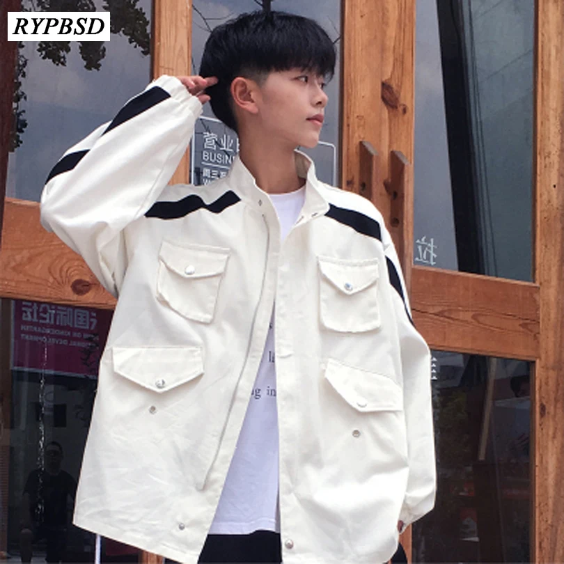 2019 New Fashion Autumn Long Sleeve Denim Jacket Men Hip Hop Casual ...