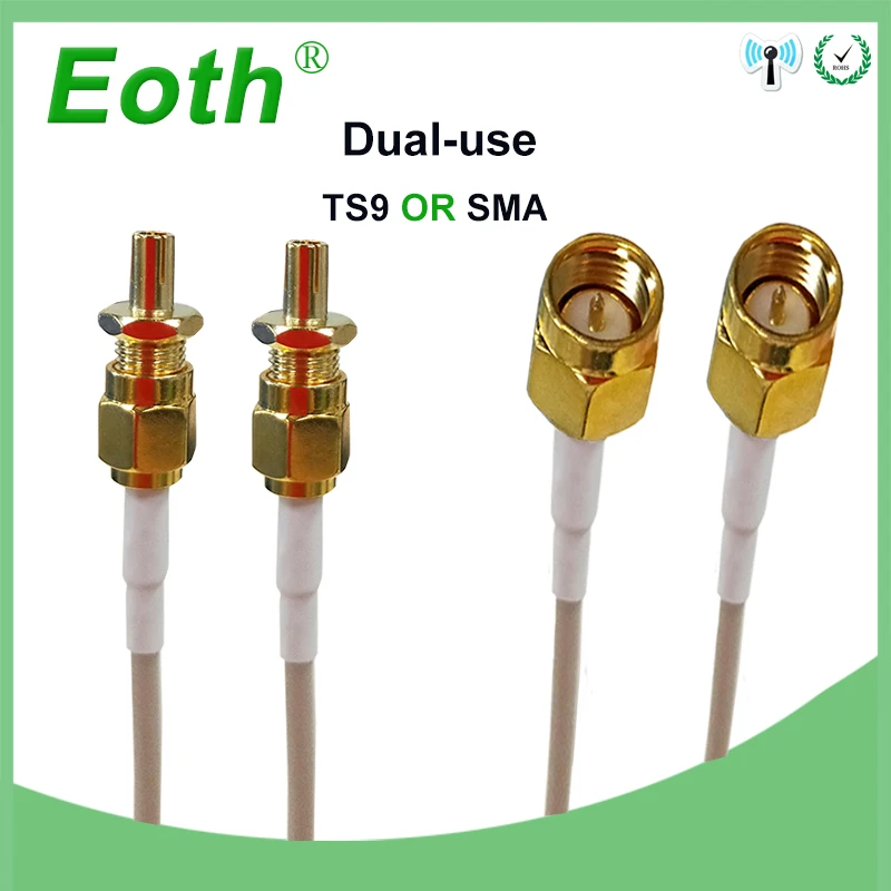 3G 4G Antenna 35dBi 2m Cable LTE Antena 2 * SMA connector for 4G Modem Router +Adapter SMA Female to TS9 Male connector 3G 4G Antenna 35dBi 2m Cable LTE Antena 2 * SMA connector for 4G Modem Router +Adapter SMA Female to TS9 Male connector