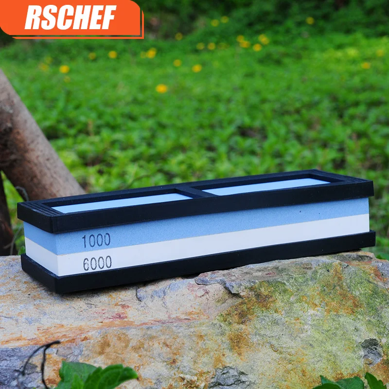 

RSCHEF 400/1000/3000/8000 grit knife sharpener whetstone sharpening stone grinding tools oilstone sharpening for a knife kitchen
