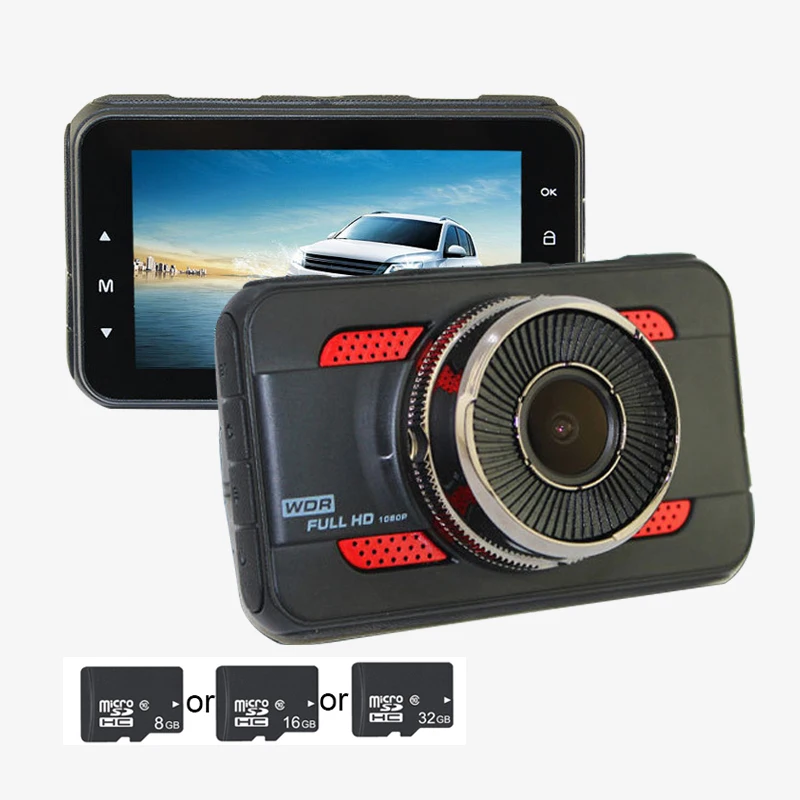 

TOSPRA Car Camera Full HD 1080P Video Car Driving Recorder 3" LCD Screen 140 Wide Angle Night Vision Loop Recording Dash Cam
