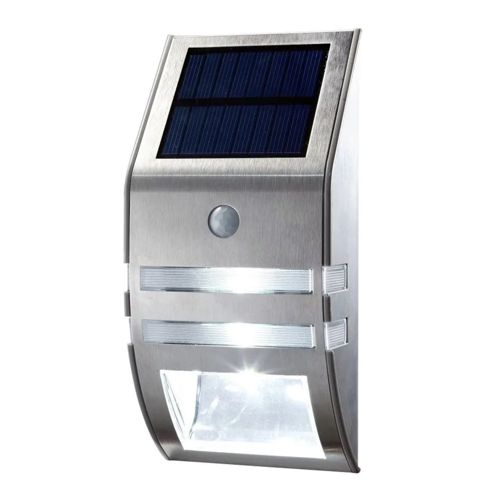 Aliexpress.com : Buy 1X Silver Led Solar Wall Light PIR Motion Sensor Garden Lights Wall Motion ...