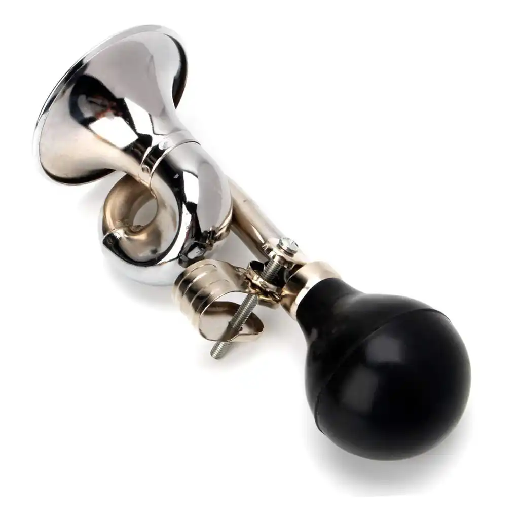 Metal Retro Air Horn Hooter Bell Bugle Squeeze Rubber Bicycle Bulb Bike E0R8