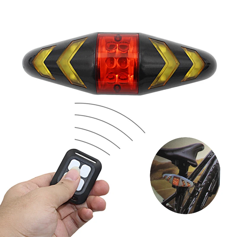

Smart Remote Control Bike Lamp Wireless Rear Light Bicycle Seat Mount LED Warning Taillight Turning Control Signal Tail Lamp