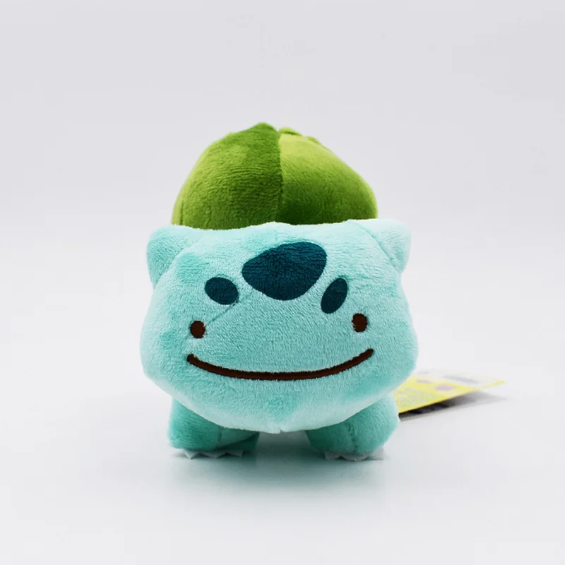 6 стилей горячие игрушки Peluche DITTO Lapras& Dragonite& Pikachu& Squirtle& Bulbasaur& Charmander 12-16 см плюшевые куклы - Цвет: Bulbasaur