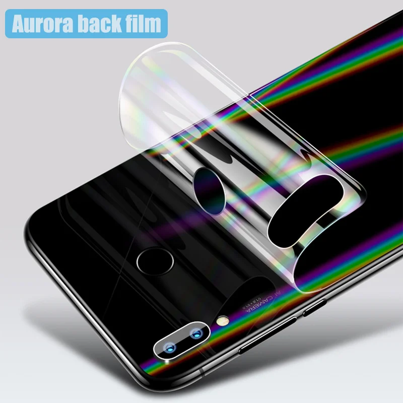 Защитная пленка для экрана для huawei Nova 4/3/Nova 3i+ задняя пленка Aurora из мягкого ТПУ с полным покрытием анти-шок с 2 чистыми комплектами