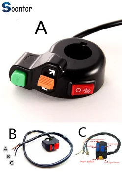 

Switch Horn Turn Signals On/Off Light 12V Motorbike niversal Motorcycle for Aprilia CAPANORD 1200 Rally ETV1000 V4R FactoRy