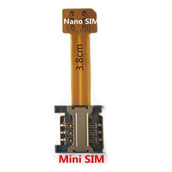 Гибридный двойной sim-карты Micro SD адаптер удлинитель Nano SIM Адаптер для Android Redmi Note 3/Note 4/Note 4x/Note 5 - Цвет: NANO sim to mini