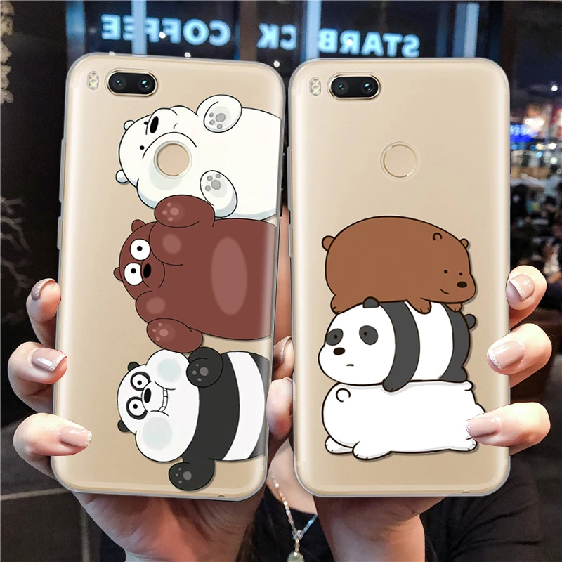 

The Bear Soft Coque For Xiaomi Redmi 6A S2 Note 3 4X 4 5 Plus 5A 6 Mi Play A1 A2 5X 6X 8 7 Lite Pro 9 SE Mix 2s 3 TPU Cover Case
