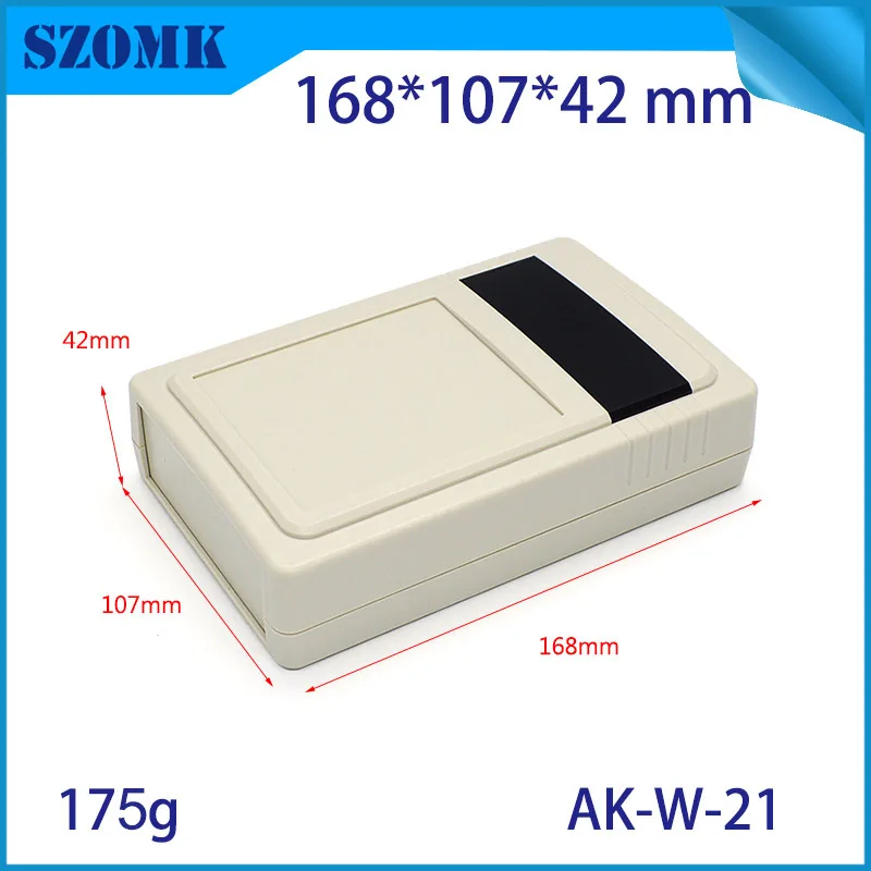 

1 piece 168*107*42mm szomk plastic wall mounting enclosure control box for pcb design plastic GPS tracker enclosure housing