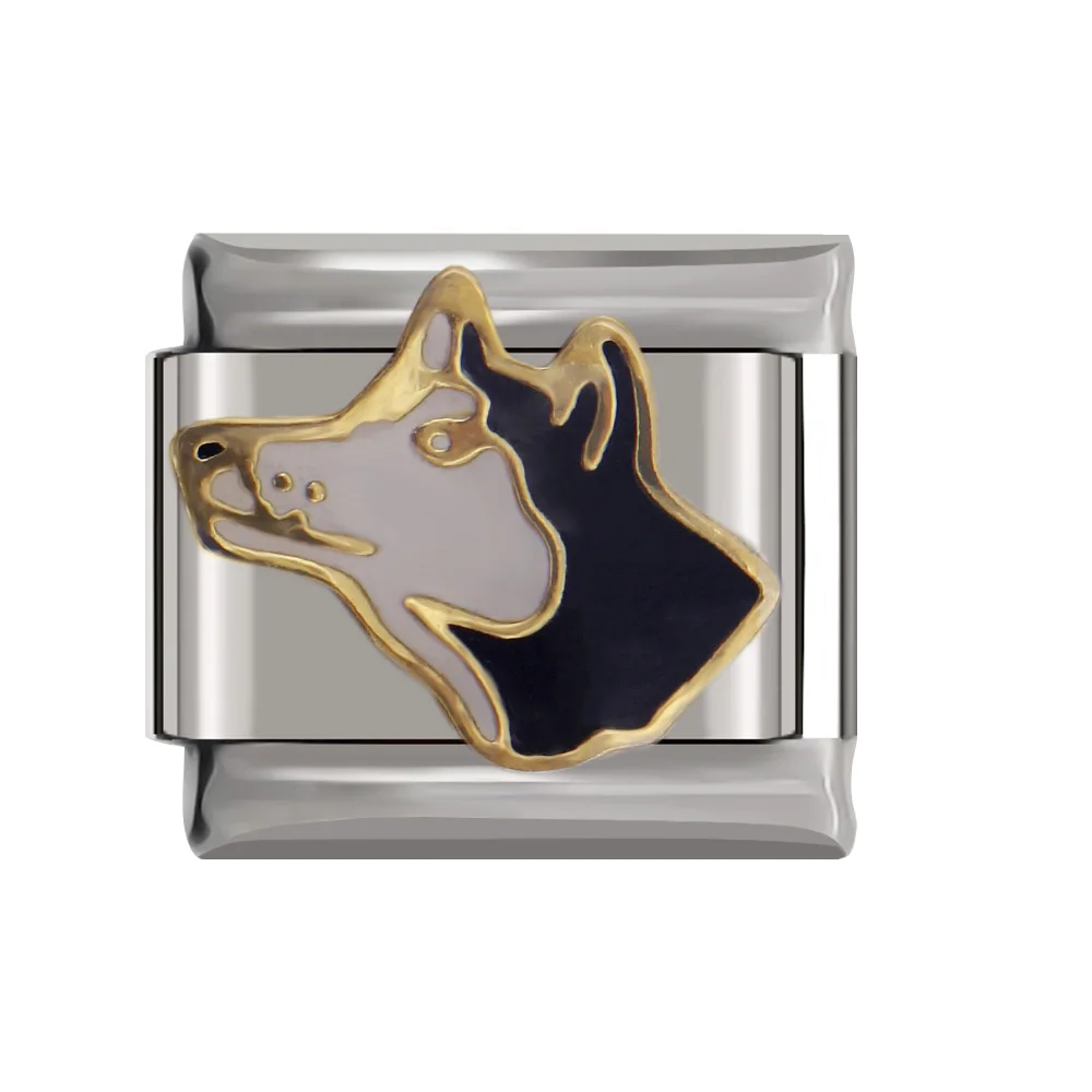 Hapiship 9mm Width Original Daisy Animal Cat Dog Horse Rabbit Lion Bear Wolf Sheep Charm Fit Bracelet Stainless Steel Link DJ42A Hapiship 9mm Width Original Daisy Animal Cat Dog Horse Rabbit Lion Bear Wolf Sheep Charm Fit Bracelet Stainless Steel Link DJ42A