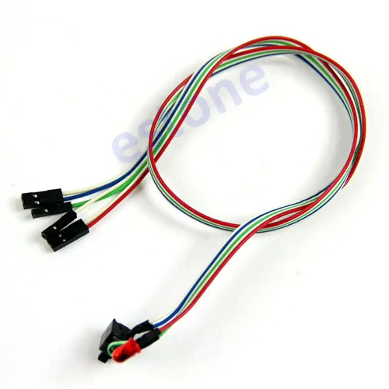 Case desktop ATX power on switch cable reset with HDD LED light for PC BSCA