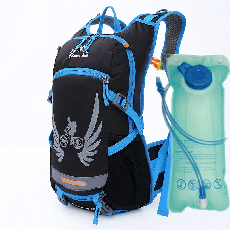 

Outdoor Sport Bicycle Backpack 18L Waterproof Riding Knapsack Travel Mountaineering Rucksack Large Capacity with Helmet Net