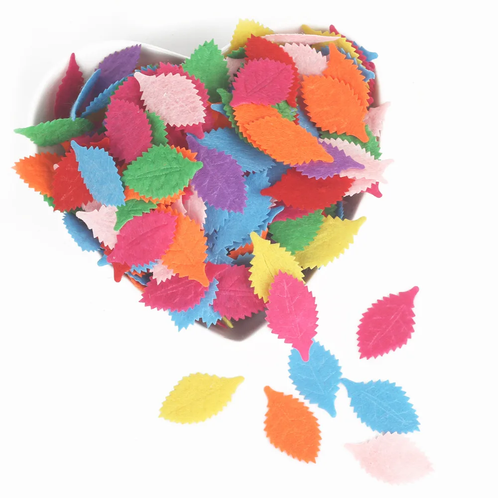26 Styles Non-woven Patch Children Handmade Puzzle Materials Petal Crown Pattern Kids Patches Sticker DIY Sewing Craft Supplies