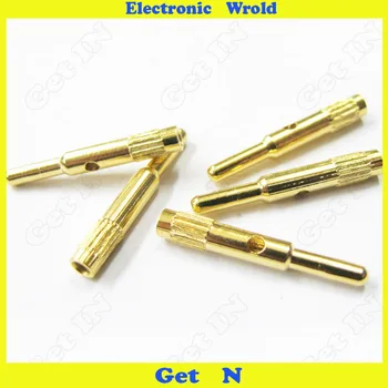 

20pcs 2mm Banana Socket Jack Pure Copper Gold Plated Casette Connector Female Test Hole H-3022
