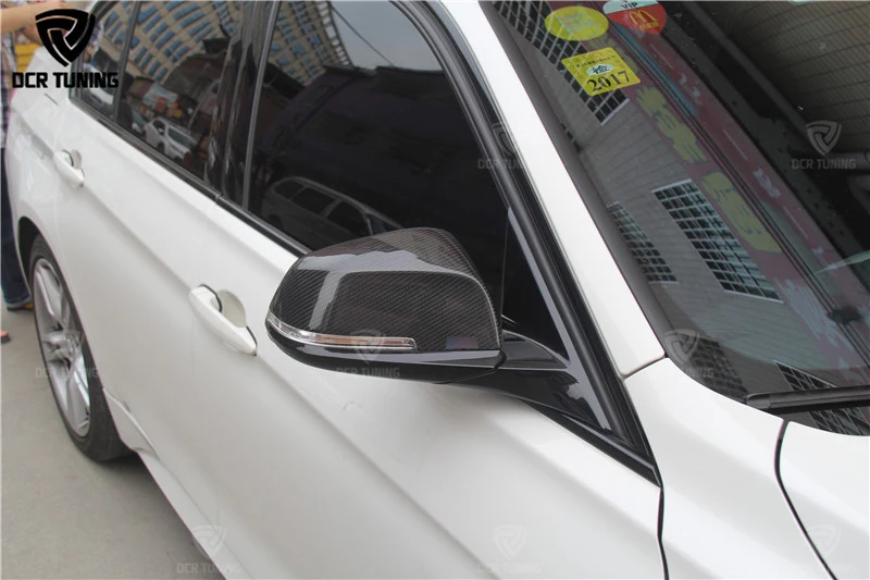 Пульт дистанционного управления для BMW 1 2 3 4 X серии F20 F21 F22 F23 F30 F31 F32 F33 F36 X1 E84 M3 M4 Посмотрите углеродного волокна крышка зеркала заднего вида и глянцевый черный