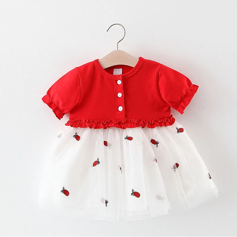 

Lovely Baby Girls Dress Summer Newborn Baby Dress Princess Party Birthday Baptism Dress Infant Baby Clothes