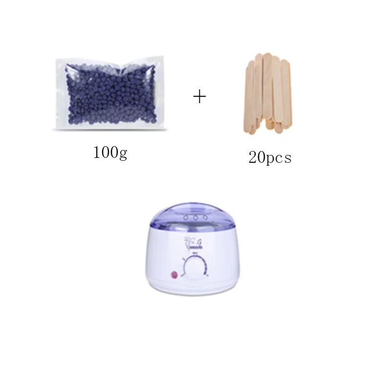 

GUSTALA Paraffin Wax Heater Machine Deplitory Wax Warmer Pot Hair Removal Cream Heater+100g Wax Beans+20pcs Wood Spatula Sticks