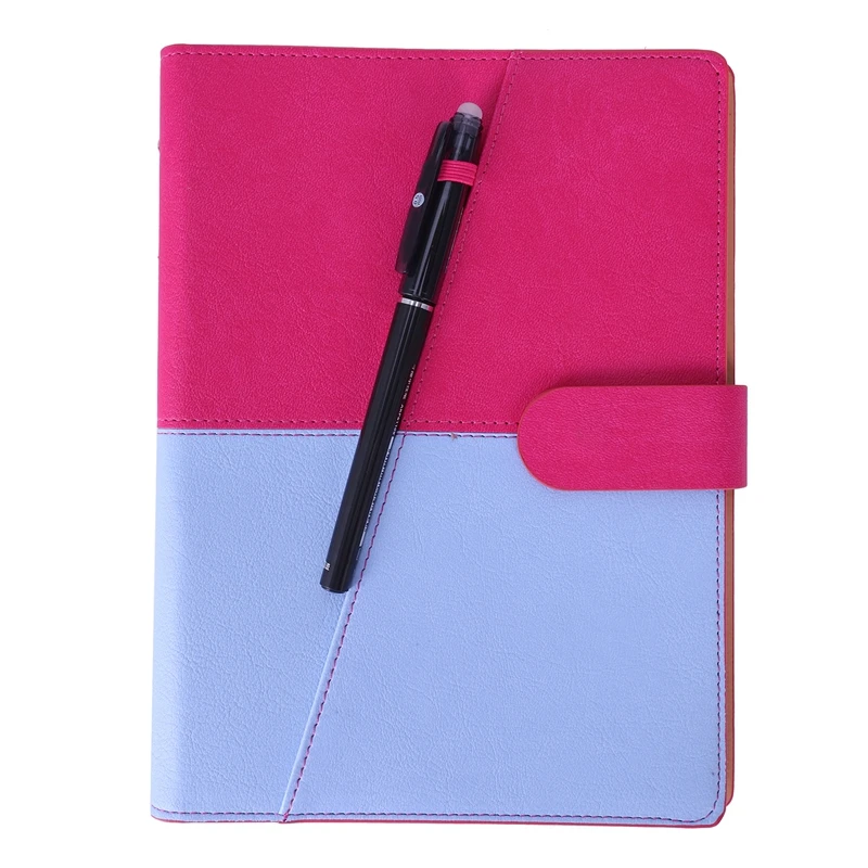 

Erasable Reusable Smart Notebook PU Leather Hardcover Sketch Pads APP Storage Available with 1 Erasable Pen Perfect for Studen#8