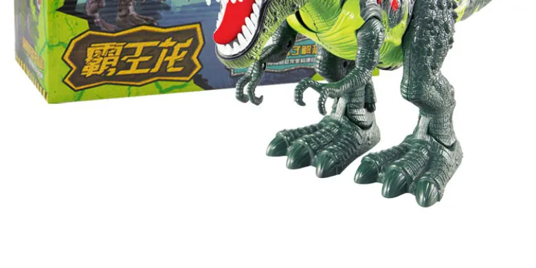 Presente para Crianças Som com Luz Novo Dinossauro Elétrico Grande Tamanho Andando Robô Brinquedo Pode Andar Fazer Tyrannosaurus Rex Brinquedos 23 robô brinquedo pode andar, fazer som com