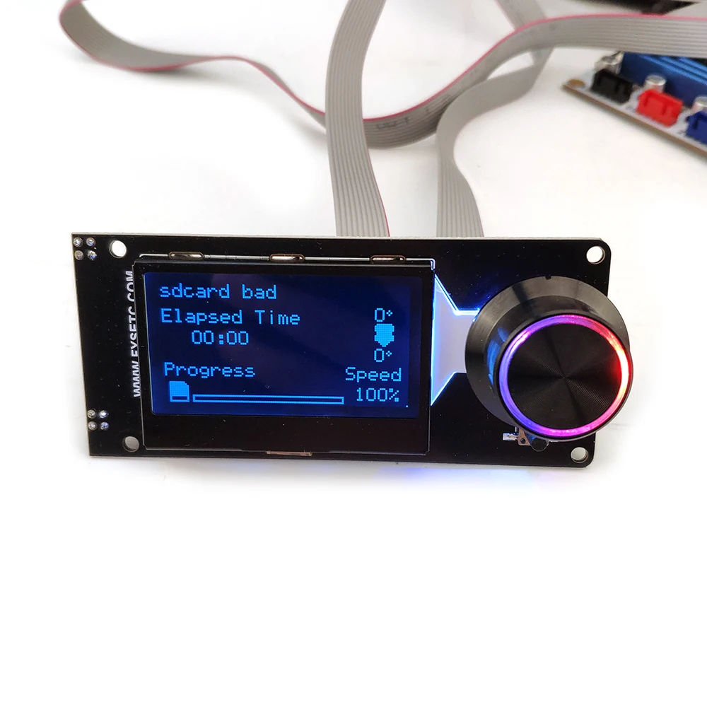 D Тип MINI12864 lcd v1.2 экран белый на черном мини 12864 lcd умный дисплей поддерживает Marlin DIY с sd-картой части 3d принтера