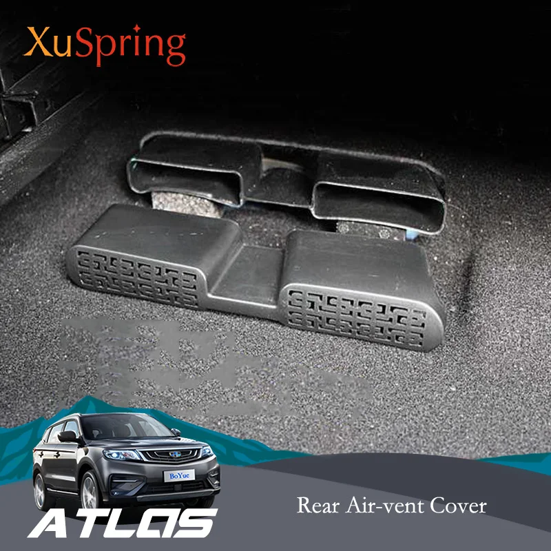 Car Rear Seat Floor Air Conditioner Vent Outlet Protective Cover Sticker For Geely Atlas Boyue Emgrand