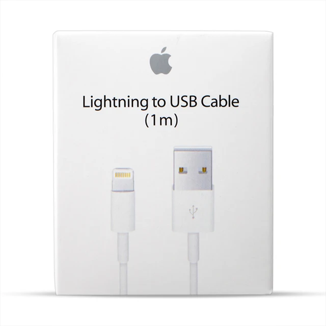 Original USB Cable For iPhone 5 5S 6 6S 7 8 Plus X Fast Charging USB Charging Data Sync Cable For iPad Air Charger Cord With Box