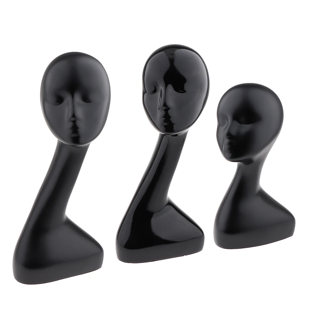 

Sturdy ABS Female Mannequin Manikin Head Model Wig Jewelry Hat Display Holder Stand 52cm Head Circumference