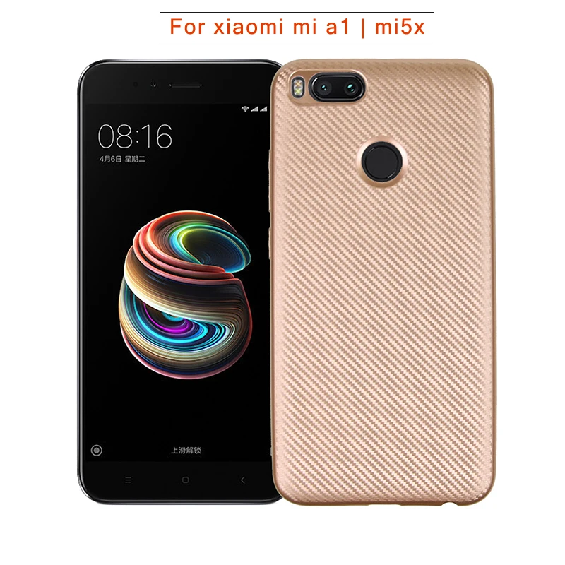 carbon fiber silicone case xiaomi mi a1 (4)